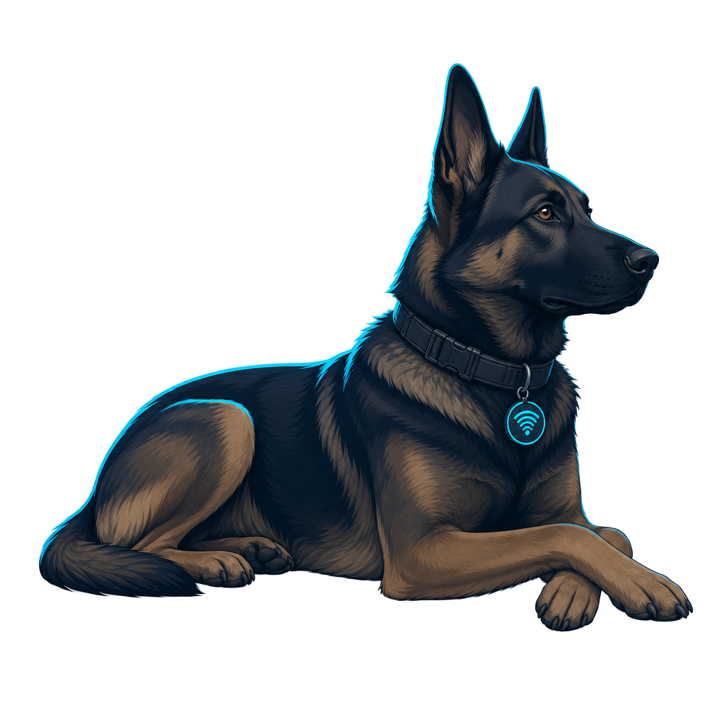 Radar lying down calmly on watch — all quiet